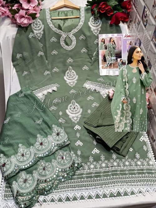 Kalam 1109 New Fancy Wear Georgette Ready Made Suit Collection